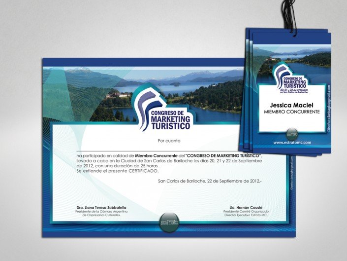 Acreditación y Certificado para el Congreso de Marketing Turístico